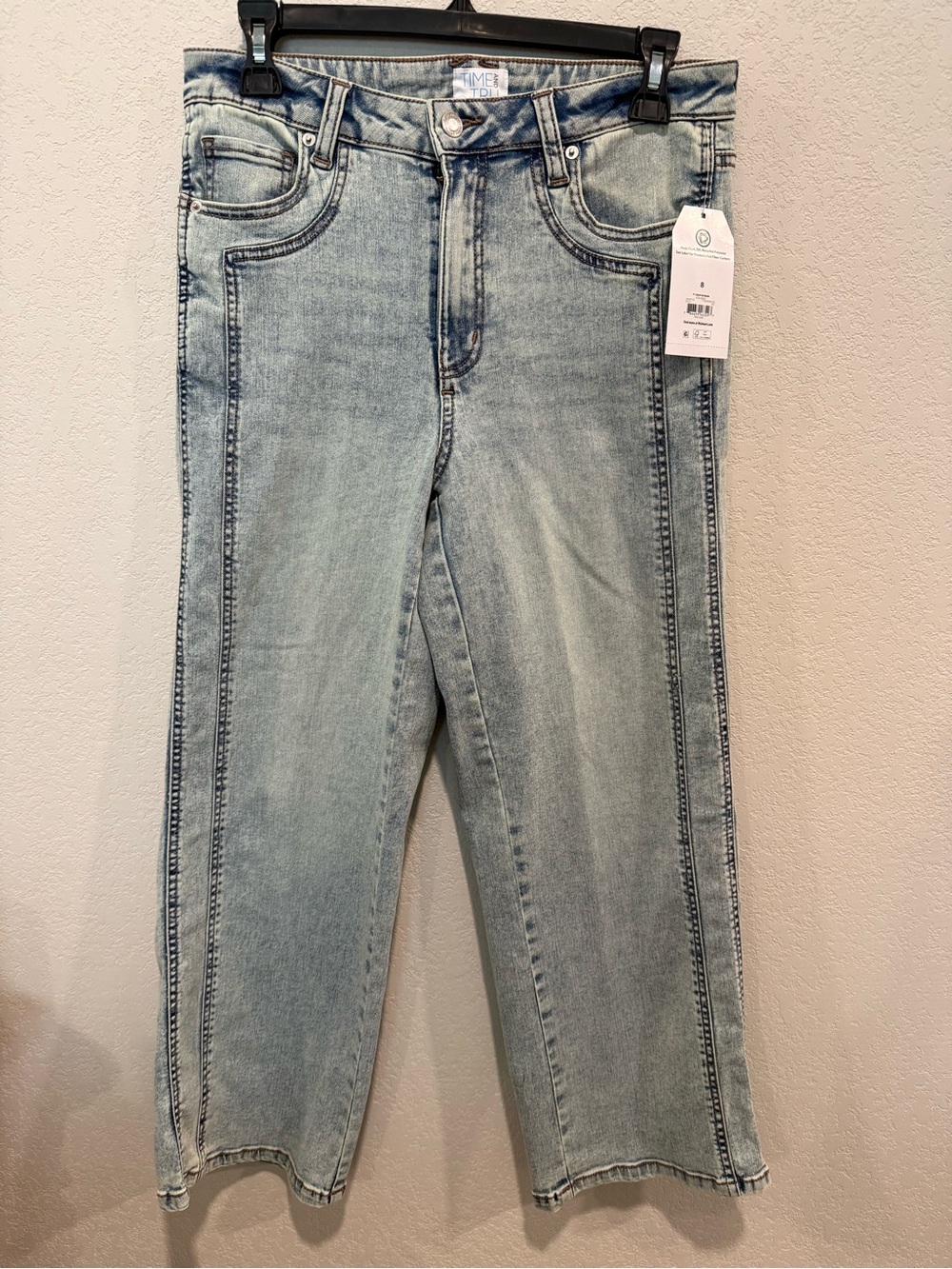 Time and Tru Wide Leg Crop Jeans